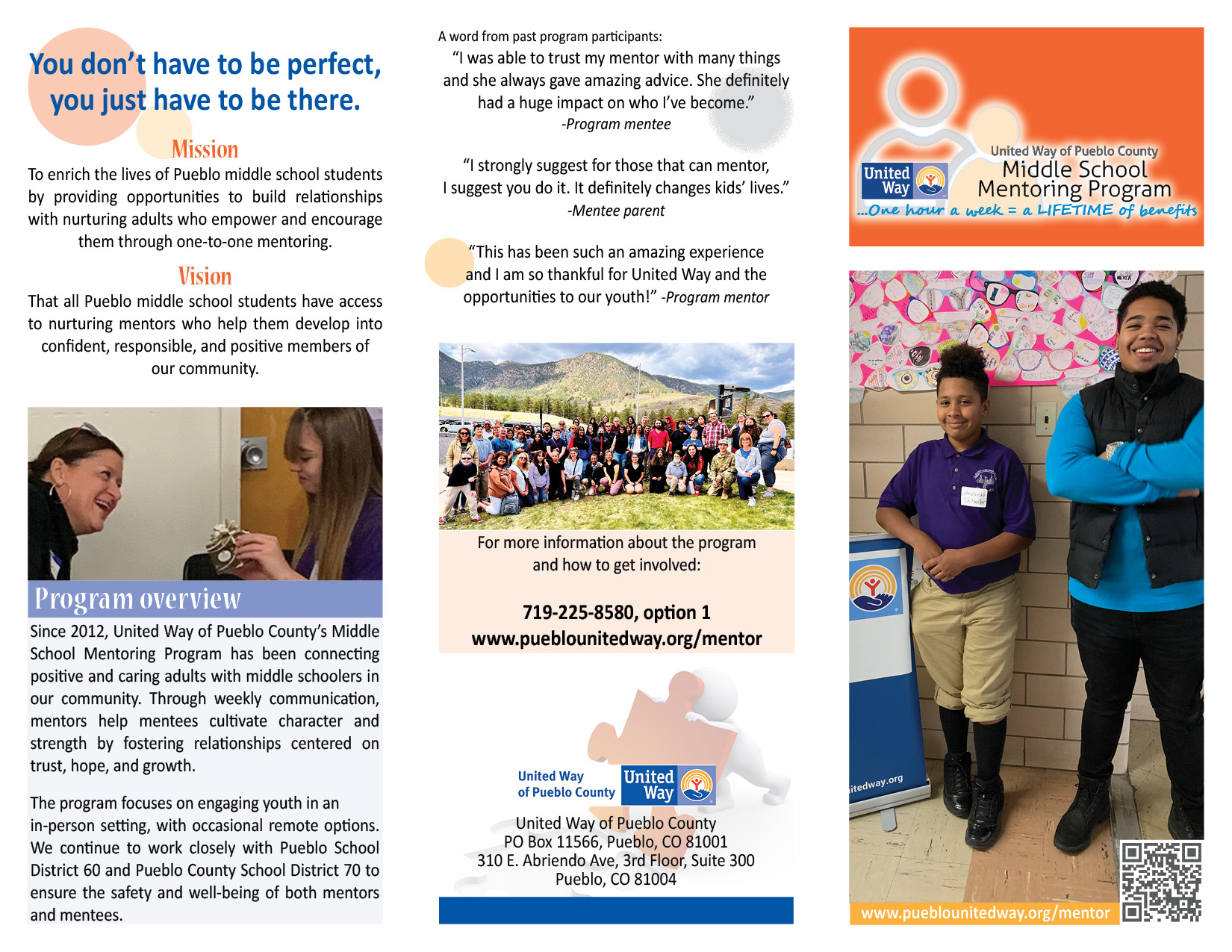 UWPC Middle School Mentoring Program Brochure